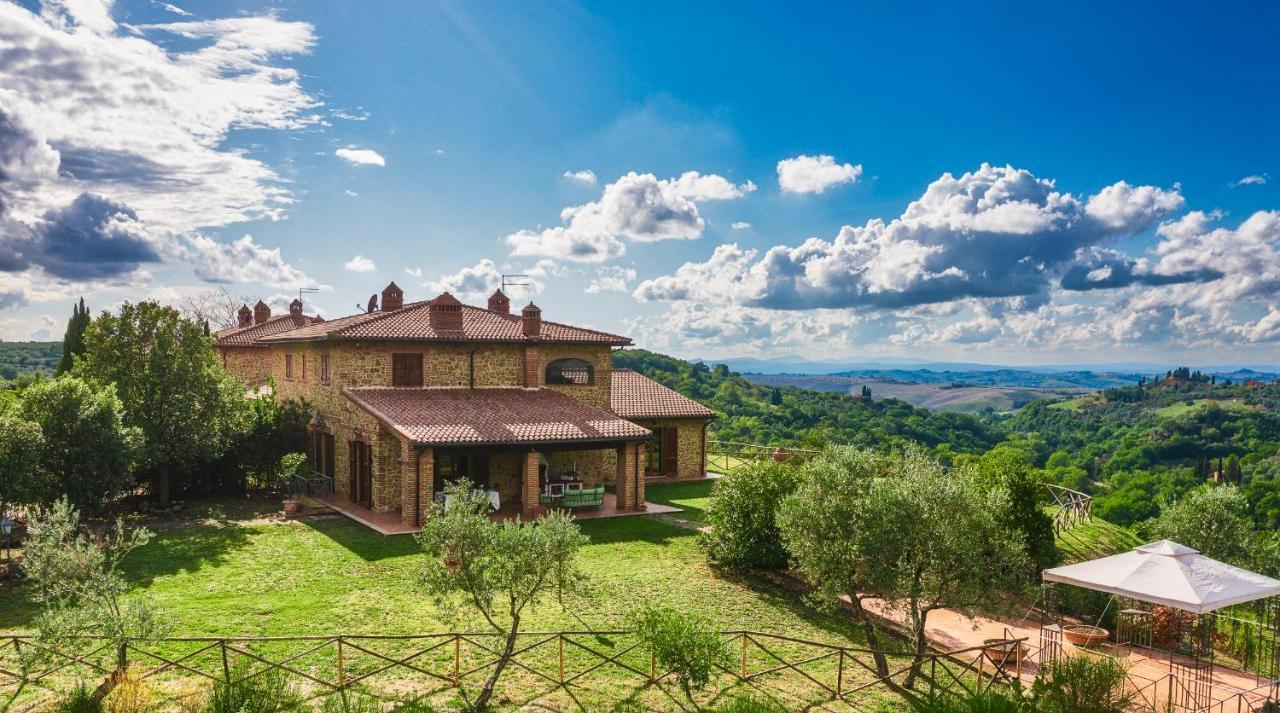 Casa Ora D'Oro - Panoramic Views / Pool / Private Garden Villa Trequanda Exterior photo