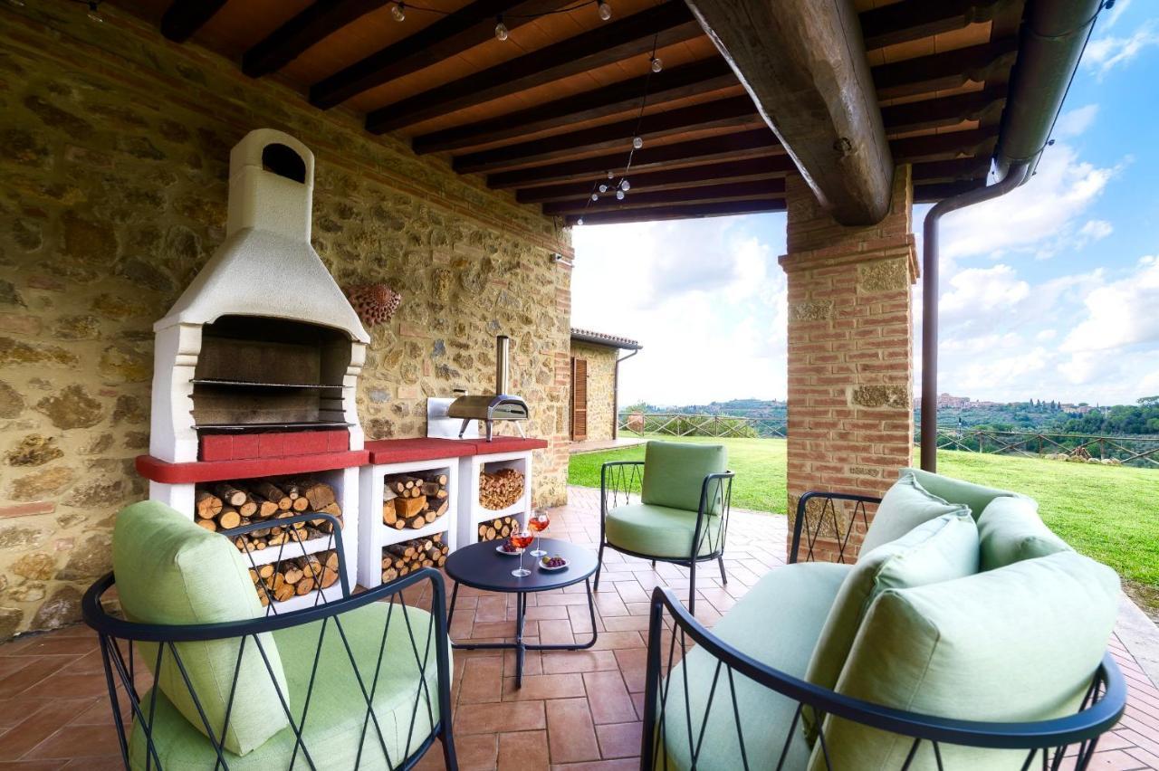 Casa Ora D'Oro - Panoramic Views / Pool / Private Garden Villa Trequanda Exterior photo